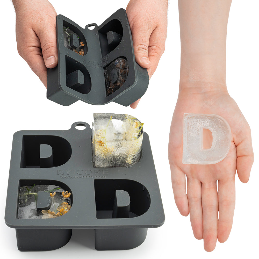 RYCORE Large Silicone Mold - Letter D - Baking Mold, Ice Trays