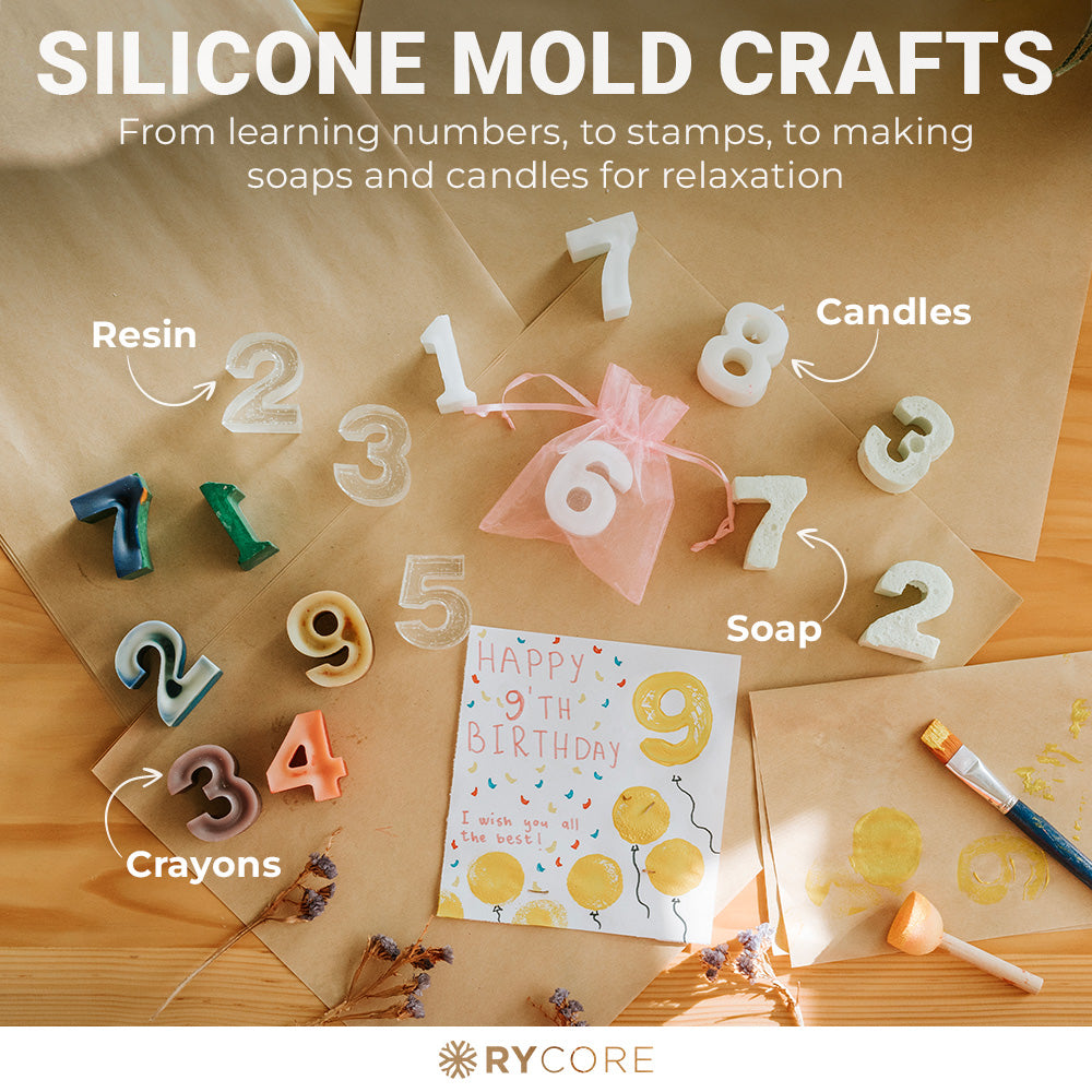 Large Silicone Mold – Number 0 - Cake Mold, Baking Mold, Ice Tray