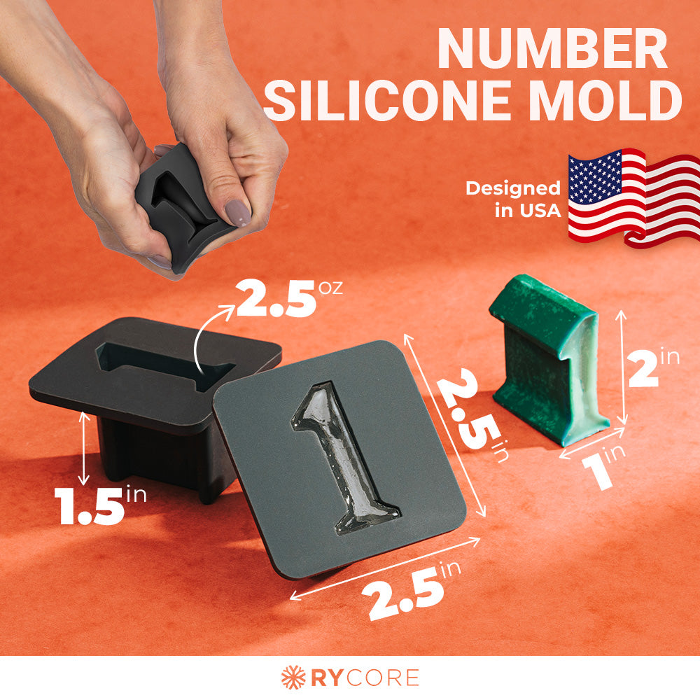 Large Silicone Mold – Number 1 - Cake Mold, Baking Mold, Ice Tray