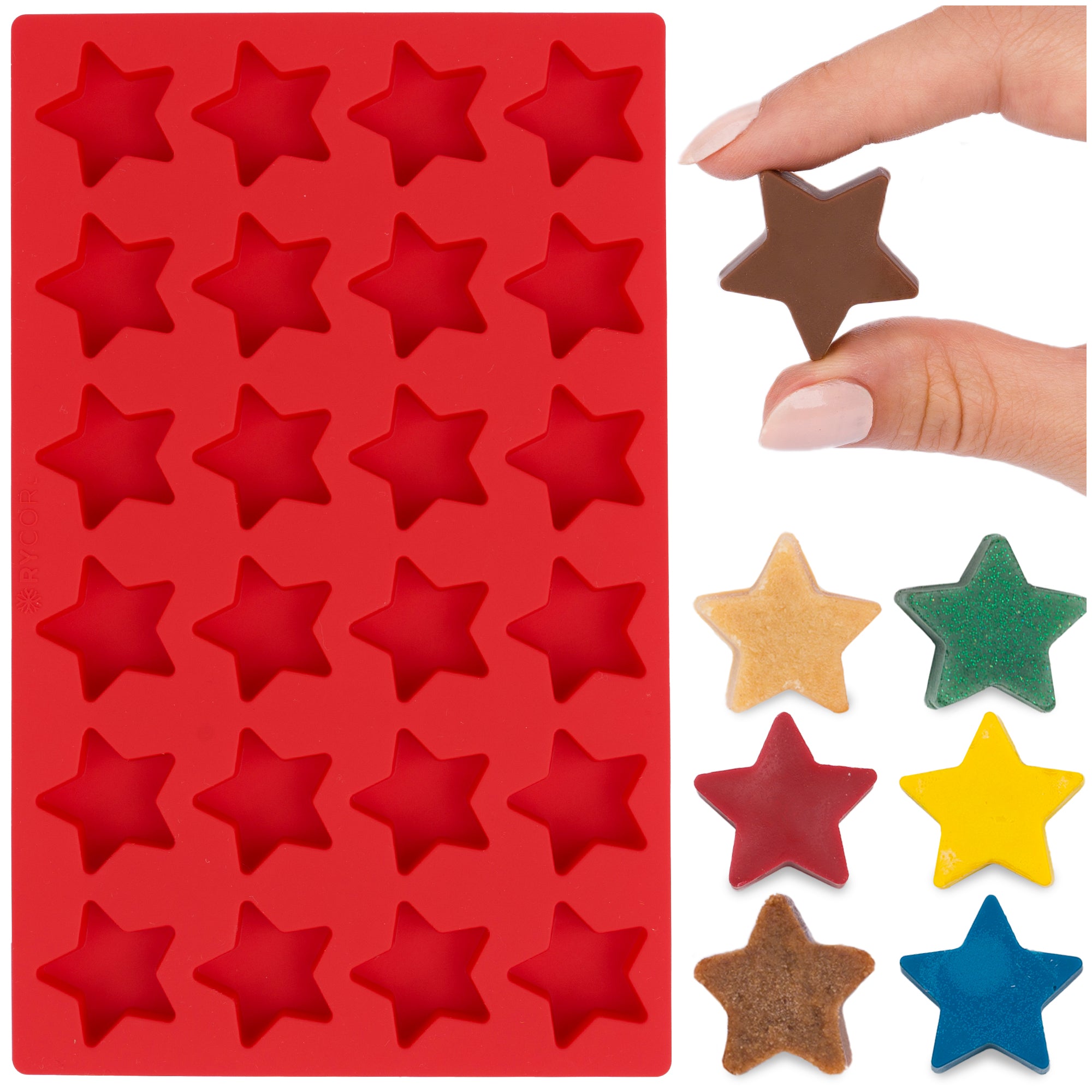 Mini Star Silicone Mold for Chocolates, Candies & Desserts - Silicone Star Molds Baking Treats - Durable Star Mold for Ice Cubes, Festive Baking - Perfect for Star Shaped Chocolates and Cupcakes