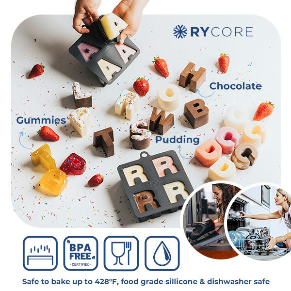 Crafting Valentine's Day Treats with RYCORE's Heart-Shaped Silicone Mo