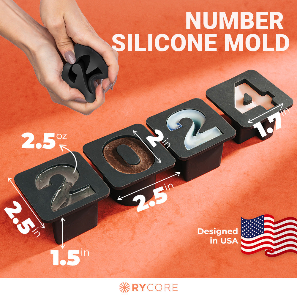 RYCORE Large Silicone Mold - Letter O - Baking Mold, Ice Trays